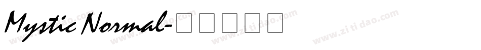 Mystic Normal字体转换
